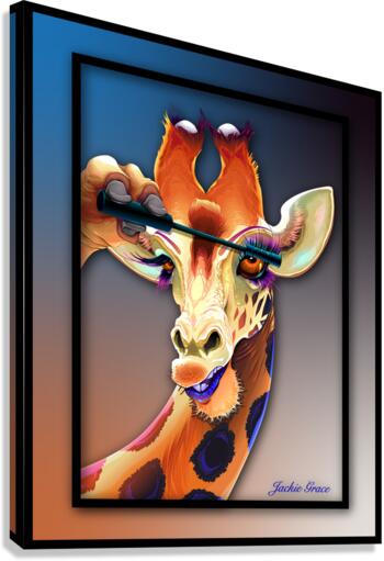 Sassy Giraffy Canvas Print