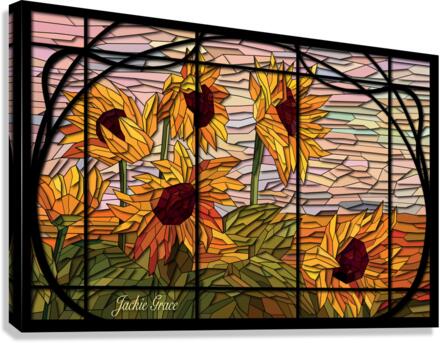 Sunflower Glass Canvas Print