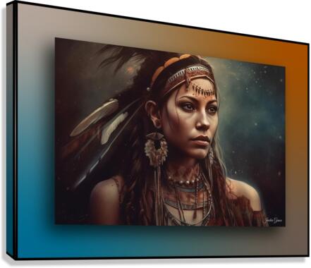 Native Princess Canvas Print