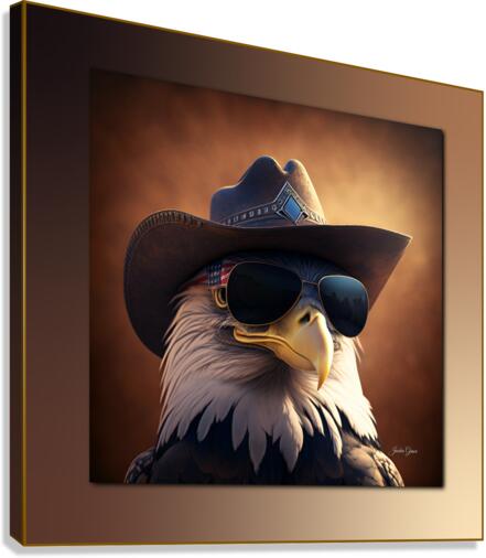 Patriotic Eagle Canvas Print