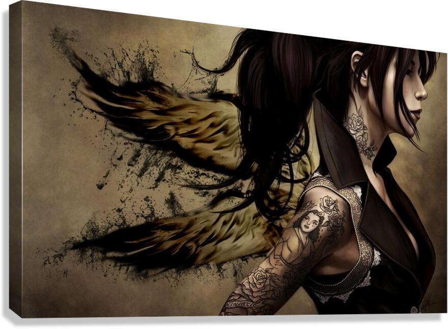 Tattoo Girl Canvas Print