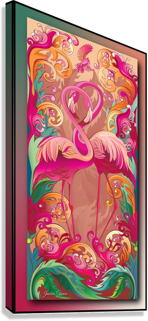 Flamingo PoP Art Canvas Print