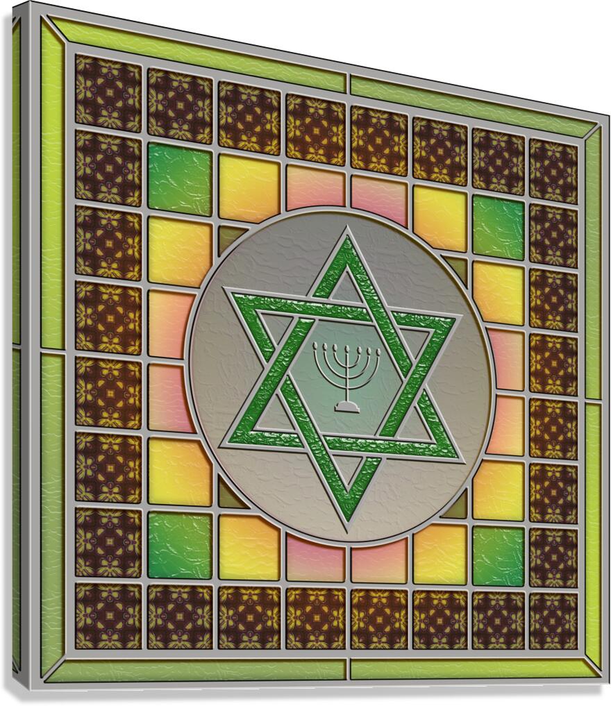 Jewish Star Canvas Print
