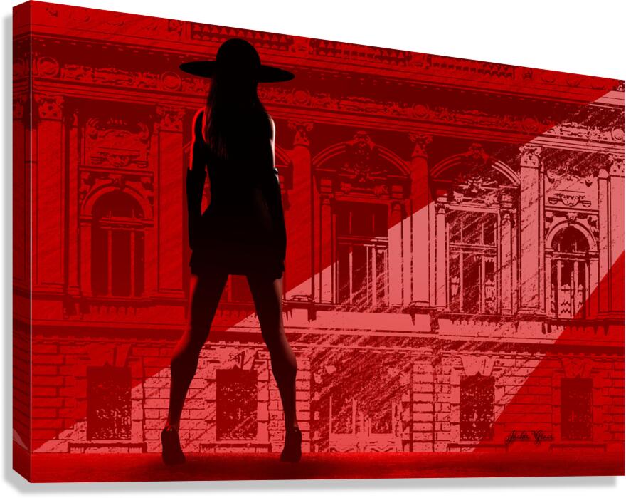 Brownstone Arrival   Canvas Print