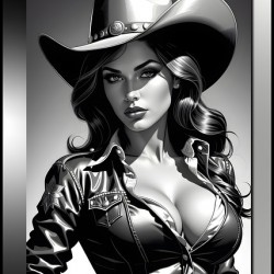 Sexy Pin-Up CowGirl 1