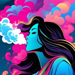 Smokey Girl Pop Art 4 