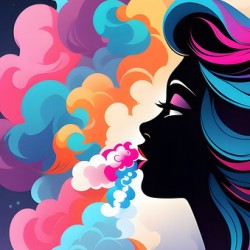 Smokey Girl Pop Art 3 