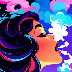 Smokey Girl Pop Art  