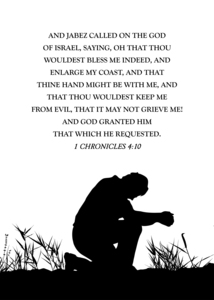 1 Chronicles 4:10 Bible Verse Wall Art