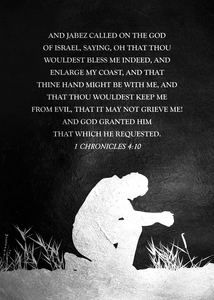 1 Chronicles 4:10 Bible Verse Wall Art