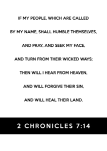 2 Chronicles 7:14 Bible Verse Wall Art