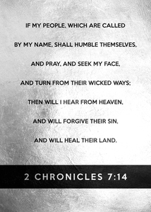 2 Chronicles 7:14 Bible Verse Wall Art