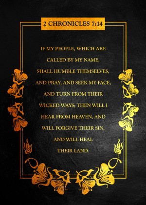 2 Chronicles 7:14 Bible Verse Wall Art