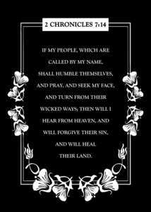 2 Chronicles 7 14 plain black