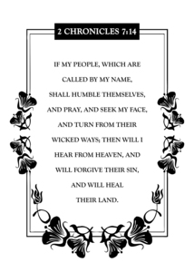 2 Chronicles 7:14 Bible Verse Wall Art