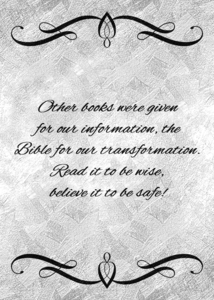 Bible transforms silver