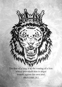 Proverbs 20:2 Bible Verse Wall Art