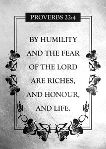 Proverbs 22:4 Bible Verse Wall Art