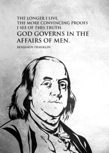 Benjamin Franklin Motivational Wall Art