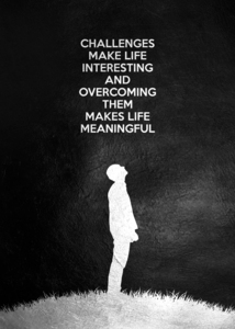 Challenges Motivational Wall Art