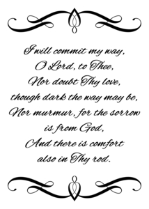 commit thy way to God