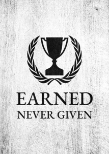 earned never given charcoal