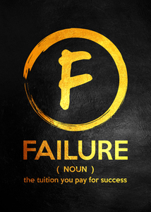 Failure Motivational Wall Art