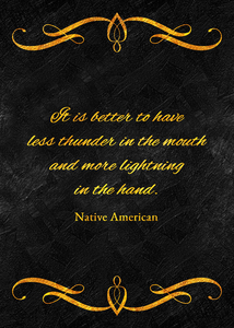 less thunder more lightning