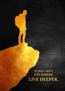 Live Deep Motivational Wall Art