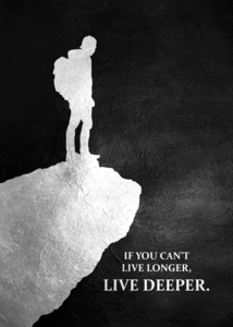Live Deeper Motivational Wall Art