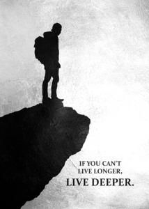 Live Deeper Motivational Wall Art