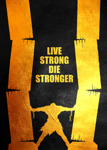 Live Strong Die Stronger Motivational Wall Art