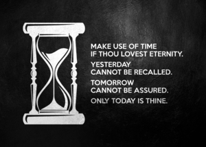 Use Time Wisely Motivational Wall Art
