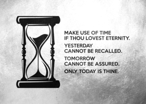 Use Time Wisely Motivational Wall Art