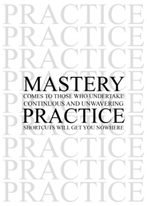 mastery practice white