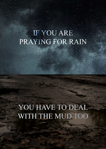Rain Mud Motivational Wall Art