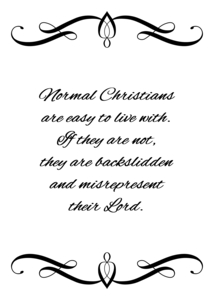 normal Christians