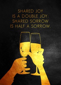 Shared Joy Motivational Wall Art