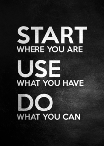 Start Use Do Motivational Wall Art