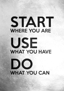 Start Use Do Motivational Wall Art