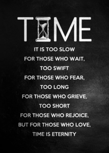 Time Poem Motivational Wall Art
