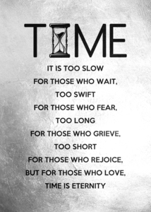 Time Poem Motivational Wall Art