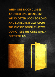 Another Door Opens Motivational Wall Art