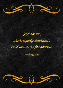 wisdom thoroughly learned