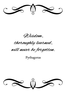 wisdom thoroughly learned plain