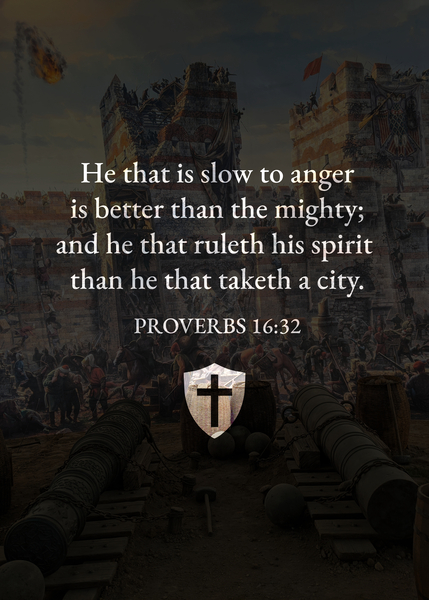 Proverbs 16:32 Bible Verse Wall Art by ABConcepts