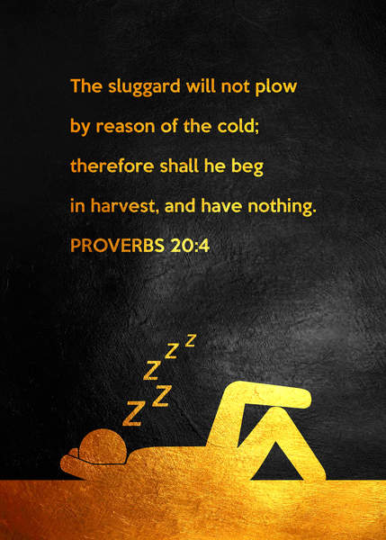 Proverbs 20:4 Bible Verse Wall Art by ABConcepts
