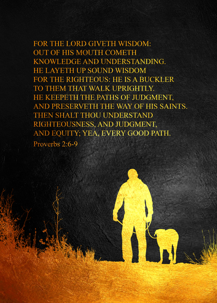 Proverbs 2:6-9 Bible Verse Wall Art by ABConcepts