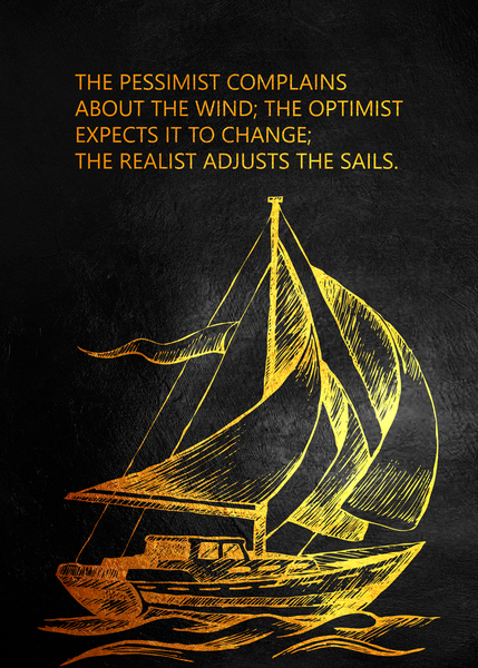Adjust the Sails Motivational Wall Art by ABConcepts