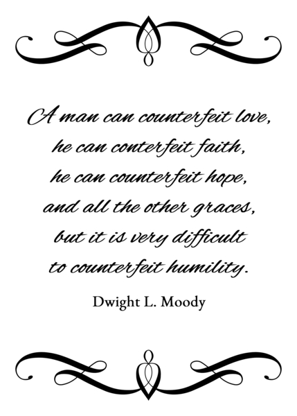 cannot counterfeit humility by ABConcepts